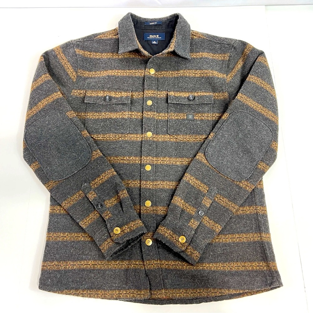 Roark Classic Fit Mens Flannel Shirt Size S